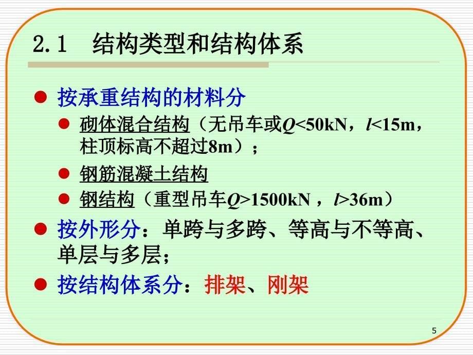 单层工业厂房结构设计教材1_第5页