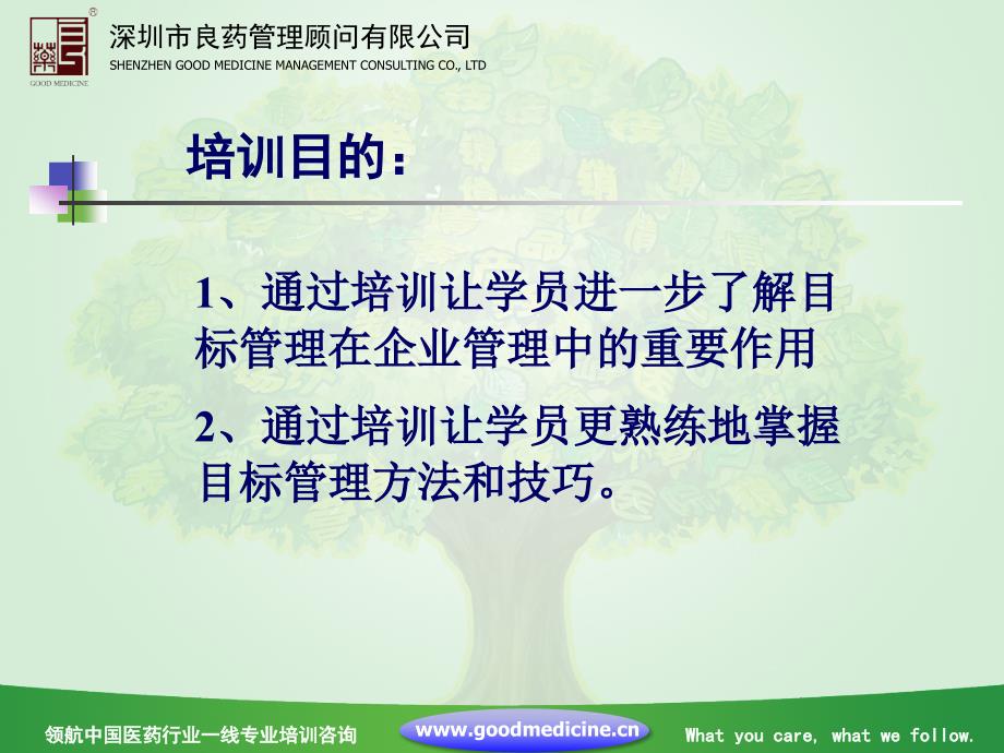 医药行业的目标管理方法培训课程_第3页