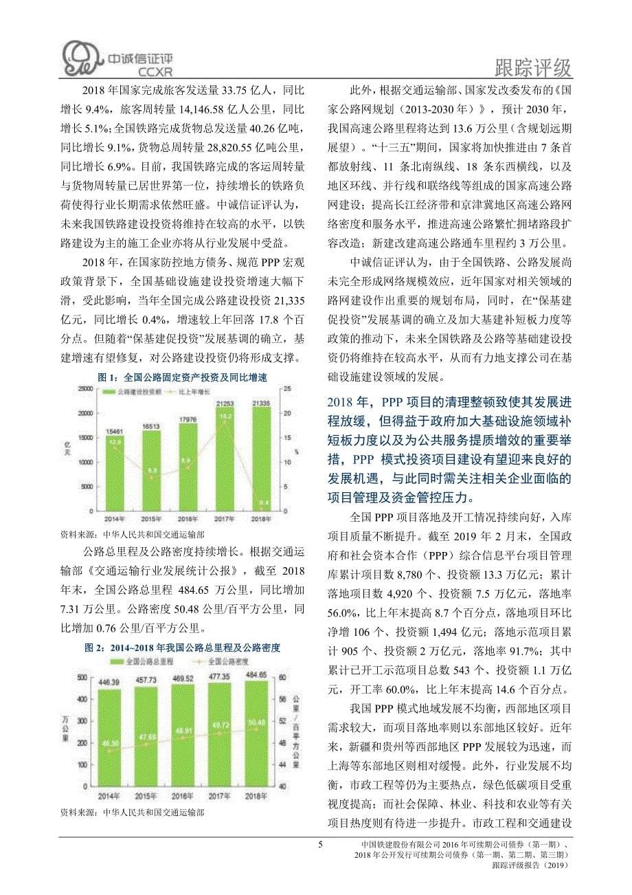中国铁建股份有限公司2019第二期超短期融资券主体信用评级报告_第5页