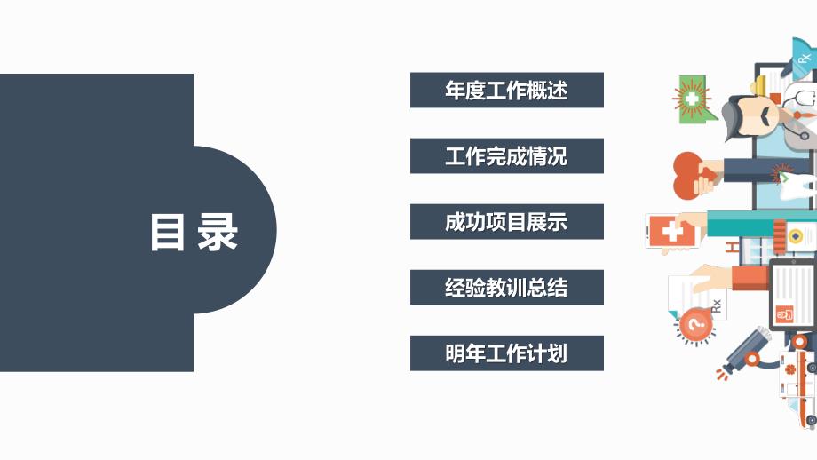 互联网科技医疗公司年度工作汇报PPT模板_第2页