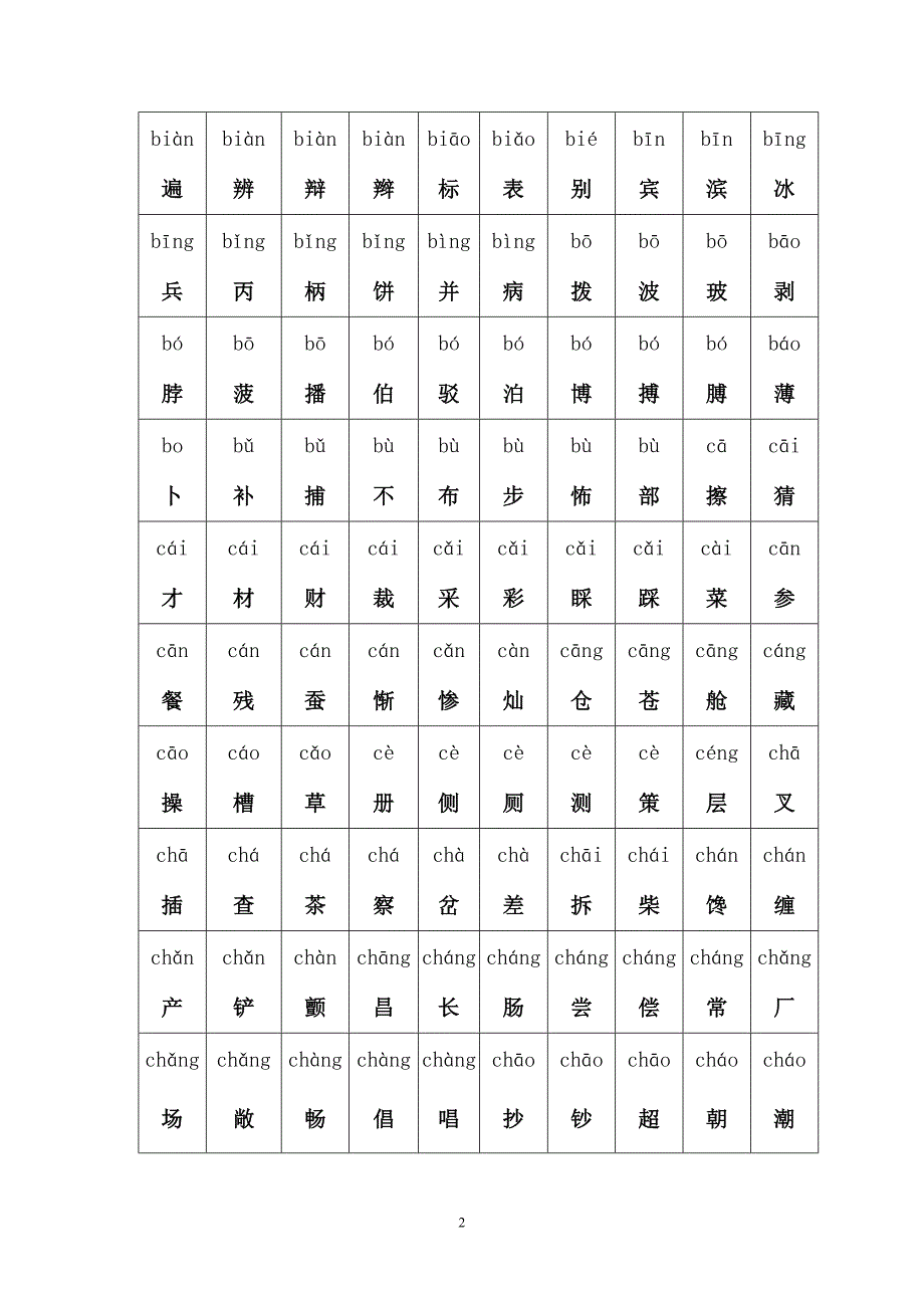 最常用汉字5000个_第2页