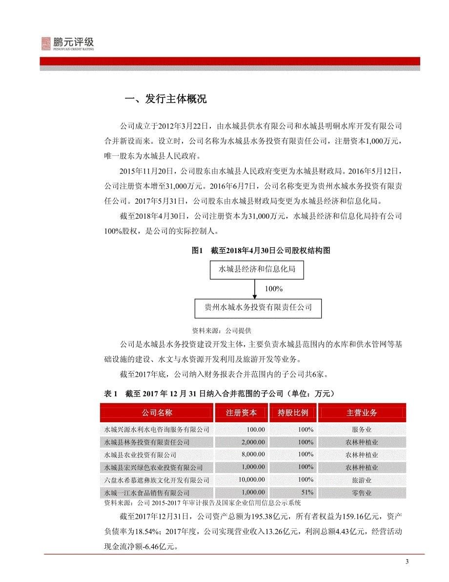 贵州水城水务投资有限责任公司2018年公司债券信用评级报告_第5页