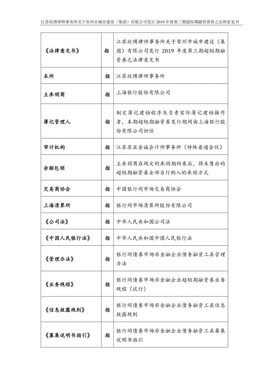 常州市城市建设(集团)有限公司2019第三期超短期融资券法律意见书_第2页