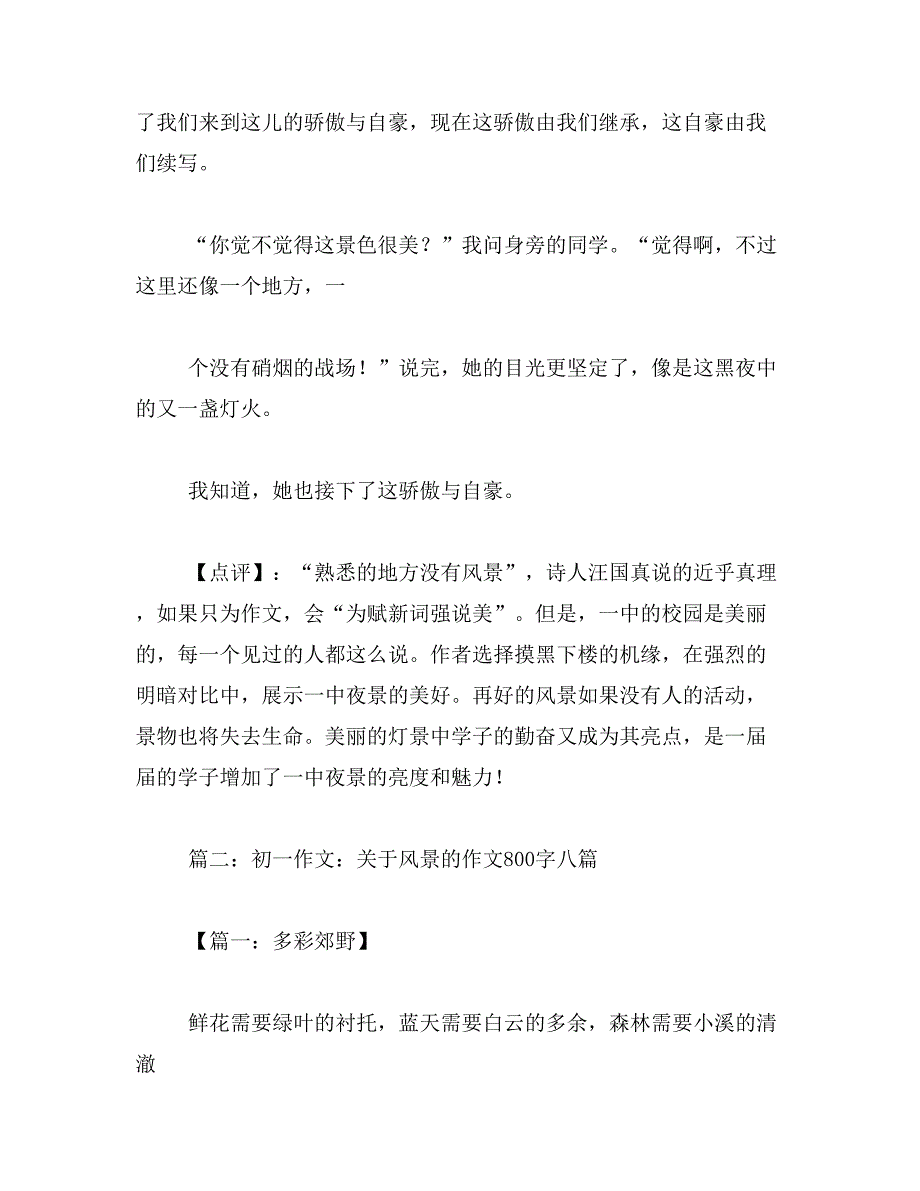 2019年街头风景作文800字_第3页