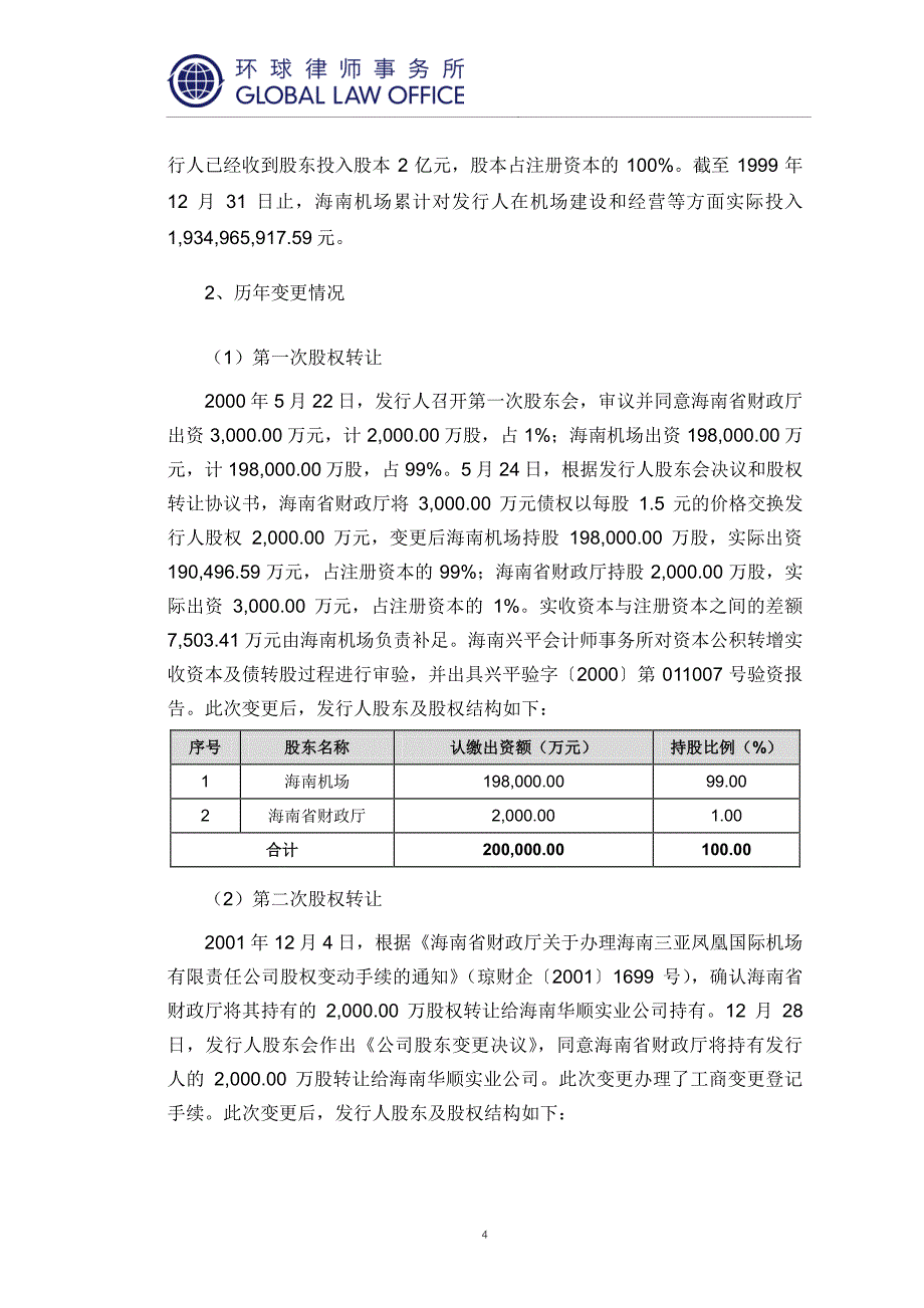 三亚凤凰国际机场有限责任公司2019第一期短期融资券法律意见书_第4页