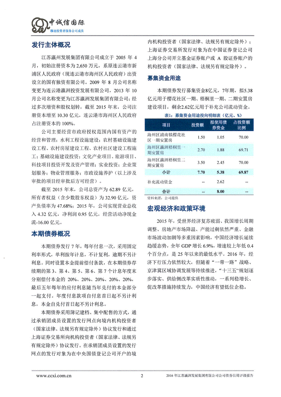 2016年江苏瀛洲发展集团有限公司公司债券信用评级报告(银行间)_第3页