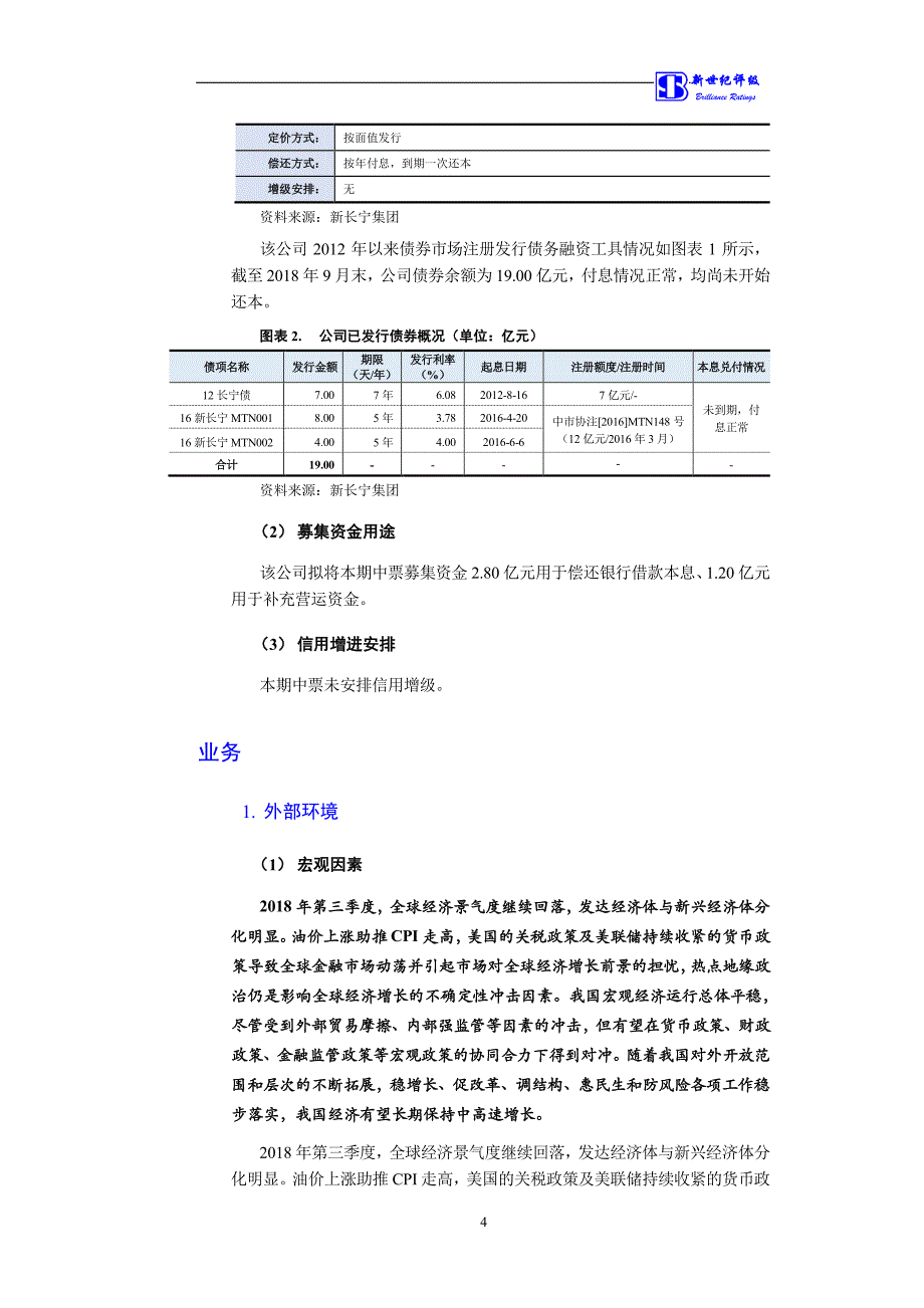 上海新长宁(集团)有限公司2019第二期中期票据信用评级报告_第4页