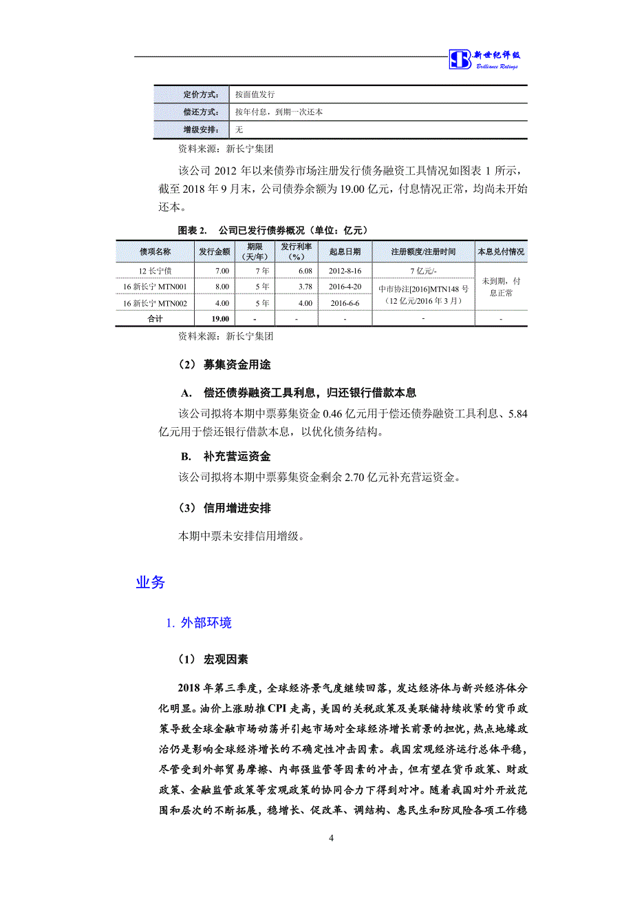 上海新长宁(集团)有限公司2019第一期中期票据信用评级报告及跟踪评级安排_第4页