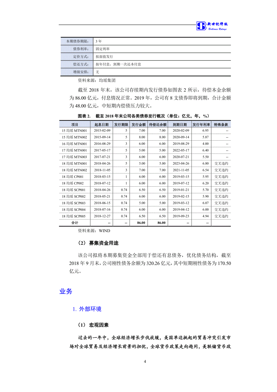 上海均瑶(集团)有限公司2019第一期中期票据信用评级报告_第4页