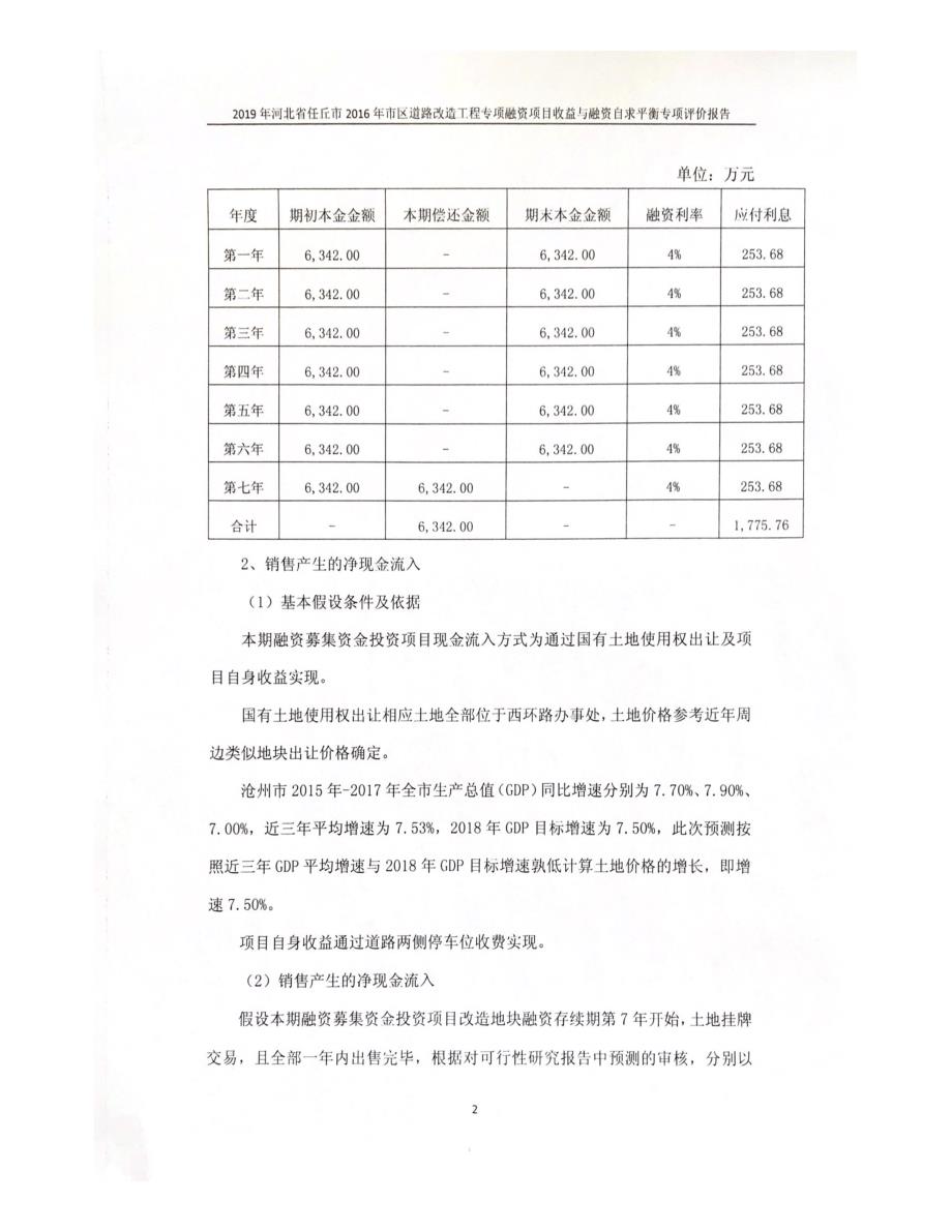 2016市区10条道路改建工程项目专项评价报告_第2页