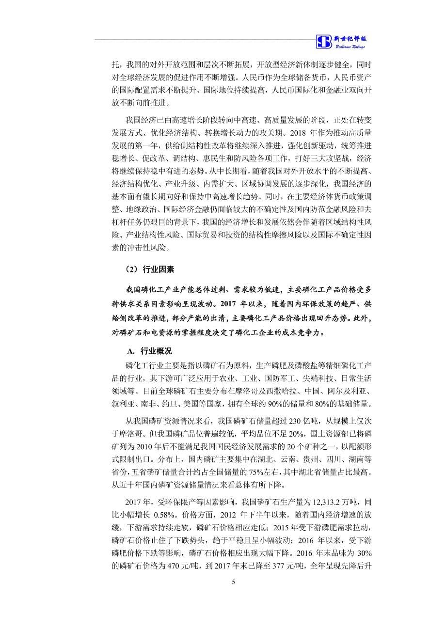 湖北兴发化工集团股份有限公司信用评级报告_第5页