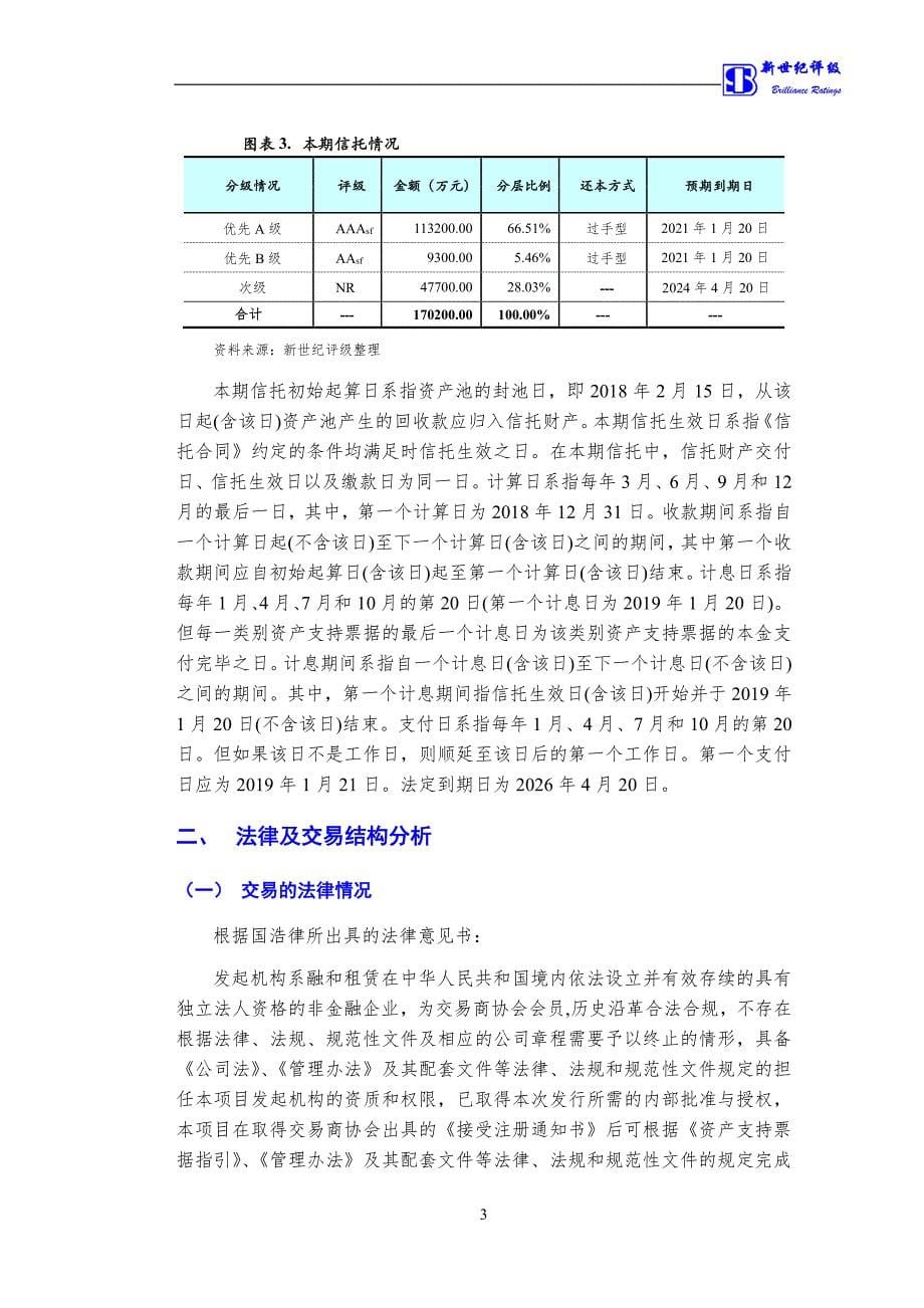 中电投融和融资租赁有限公司2018年度第一期资产支持票据评级报告_第5页