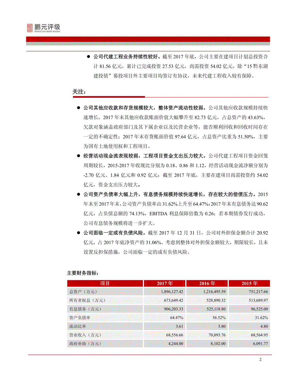 贵州东湖新城市建设投资有限公司2018年城市地下综合管廊建设专项债券信用评级报告_第4页