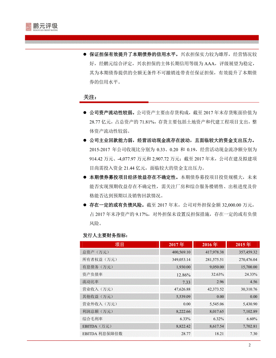 大荔县城镇开发投资有限责任公司2018公司债券信用评级报告_第2页