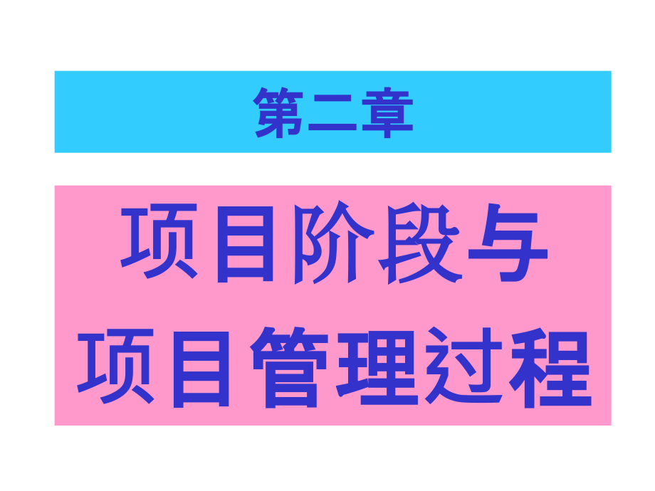 项目阶段与项目管理过程概论_第1页