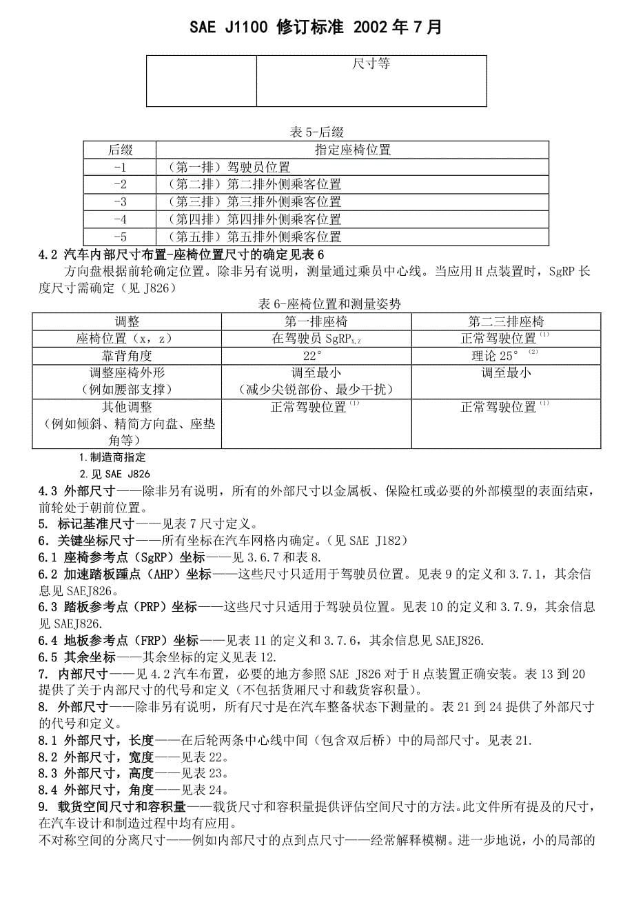 sae_j1100-2002_汽车尺寸标准(中文版)_第5页