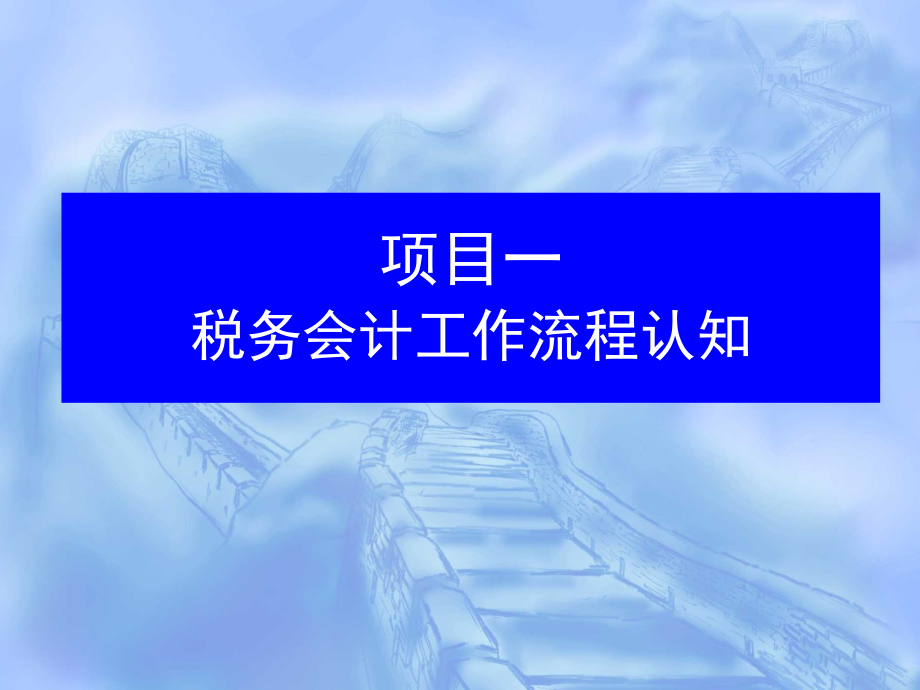 税务会计工作流程认知概论_第1页