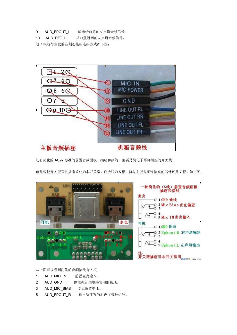 图解说明主板前置音频线、usb连线接法_第4页