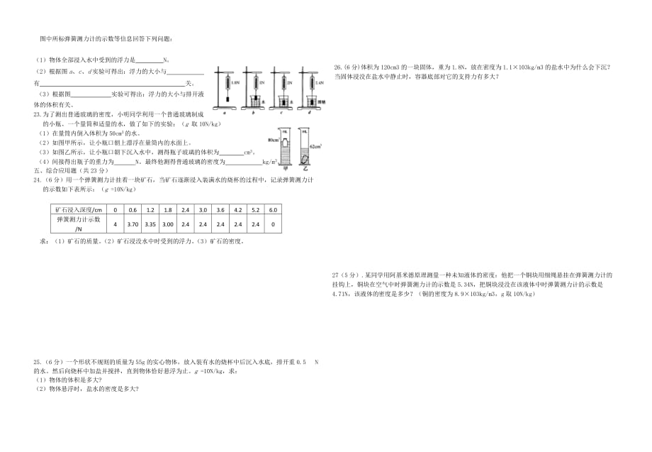 2018浮力测试_第2页