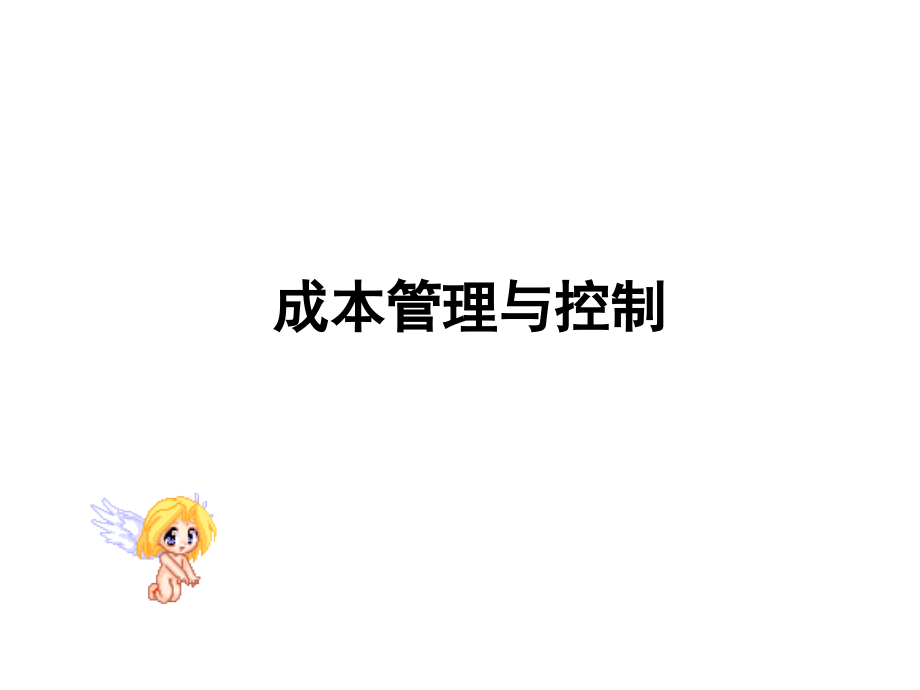 成本管理与成本控制讲义_第1页