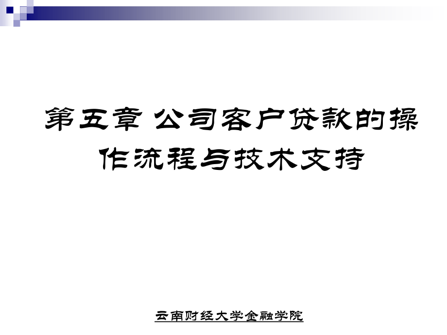 某公司客户贷款的操作流程与技术支持概述_第1页