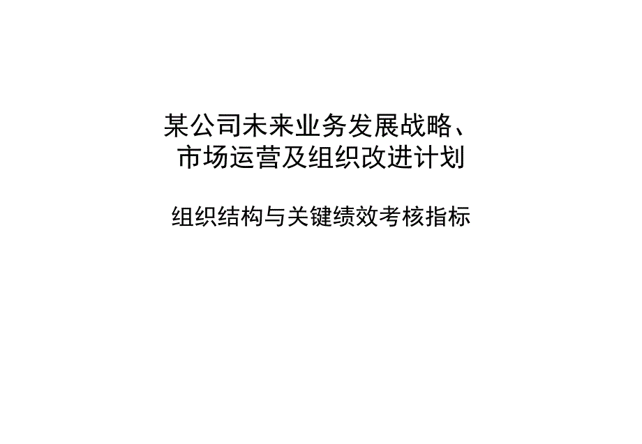 波士顿咨询组织架构与绩效设置经典咨询案_第1页