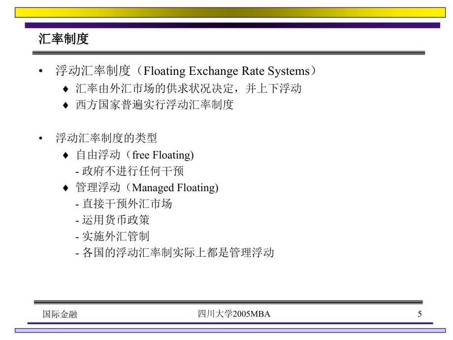 汇率制度和外汇市场mba课件_第5页