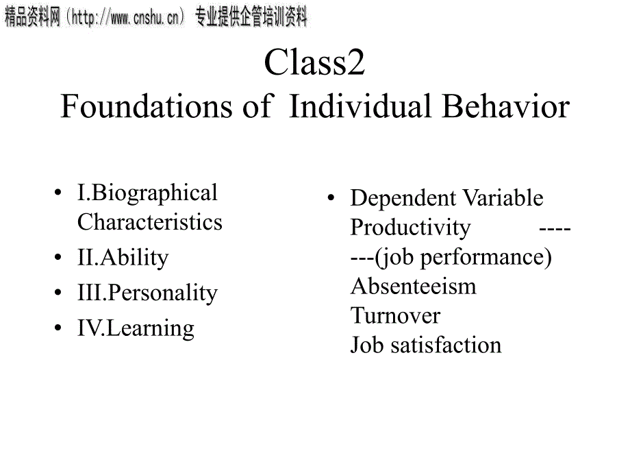 foundations of individual behavior（英文）_第1页
