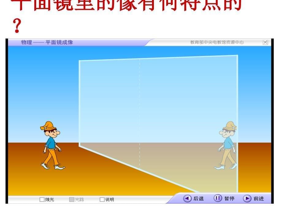 苏科版八年级物理第三章第四节-平面镜成像_第5页