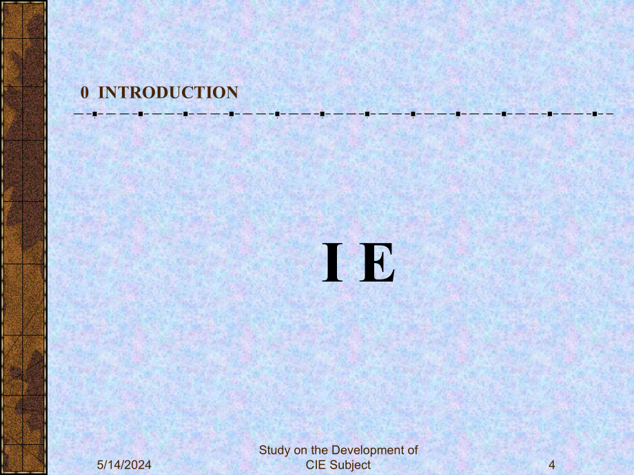 study on the development of cie subject(英文版)_第4页