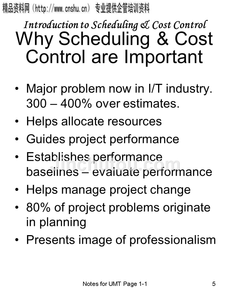 scheduling & cost control（英文版）_第5页