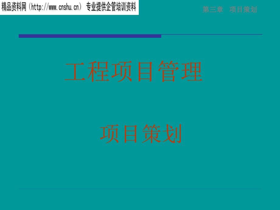 项目策划的基本概念与环境分析_第1页