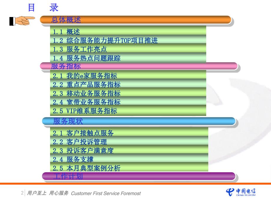 某通信公司月度服务质量分析报告_第2页