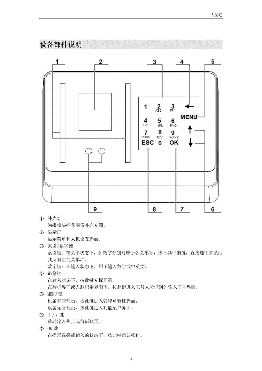 c226s 人脸识别机使用手册_第5页