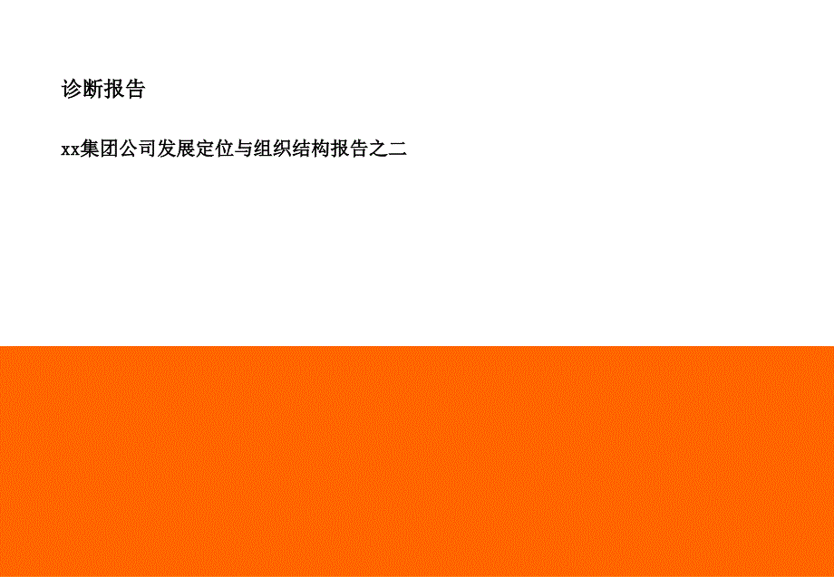 某集团发展定位与组织结构报告_第1页