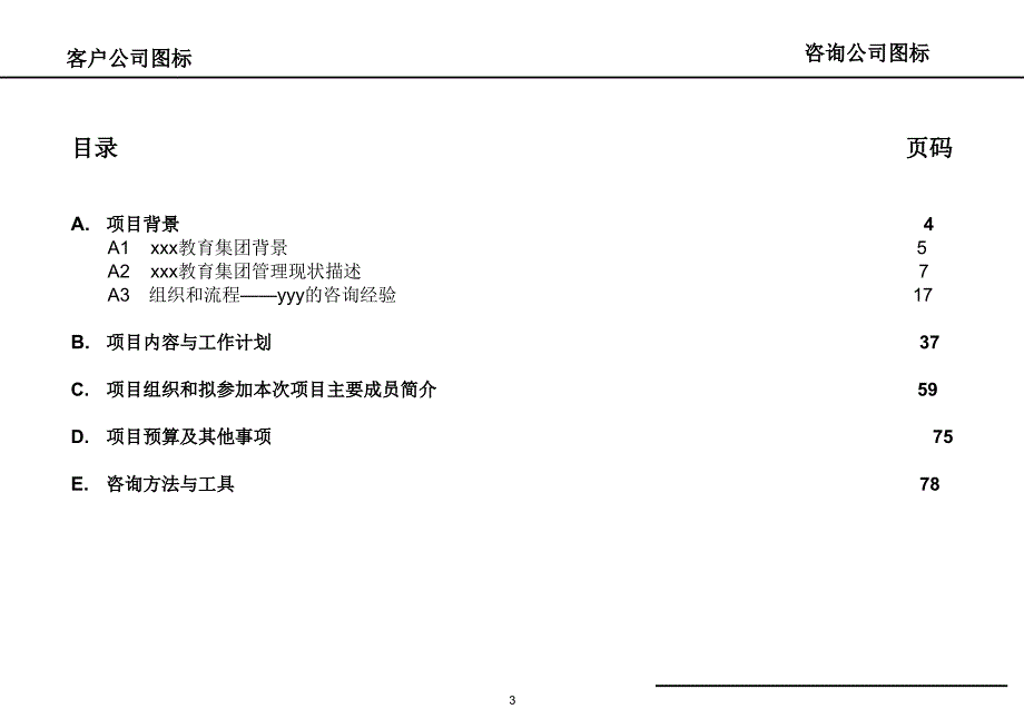 某教育集团项目建议书模板_第3页