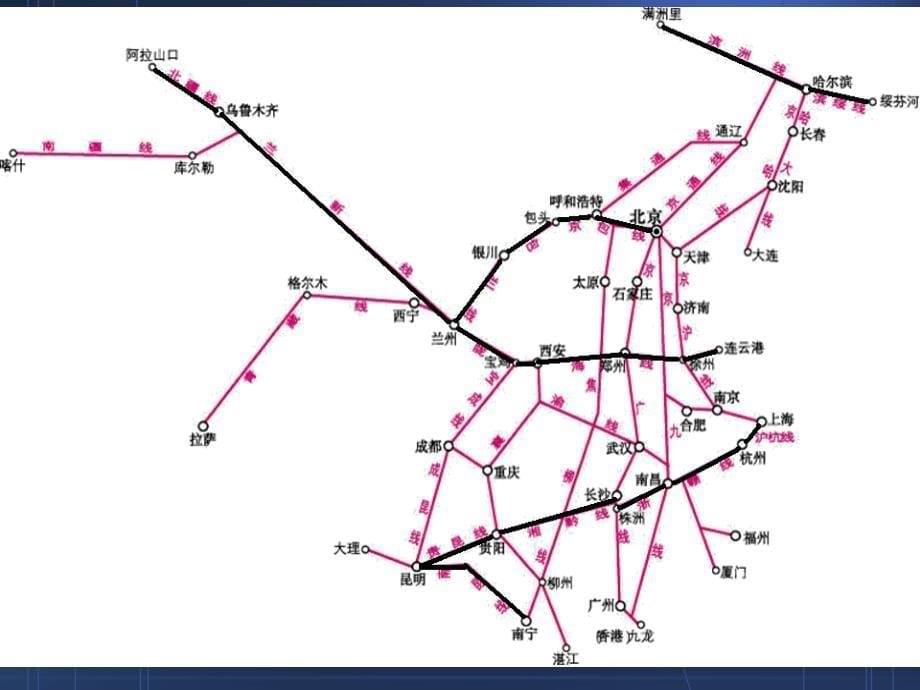 初中地理铁路路线图复习资料_第5页