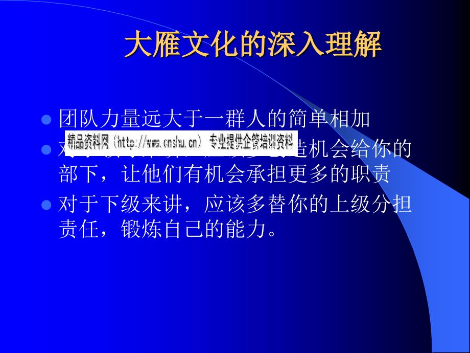 企业文化之大雁精神与成功哲学_第2页