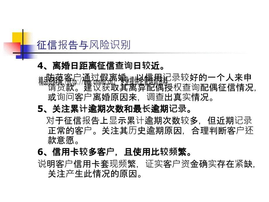 个人信用报告与风险识别、调查信息的验证_第5页