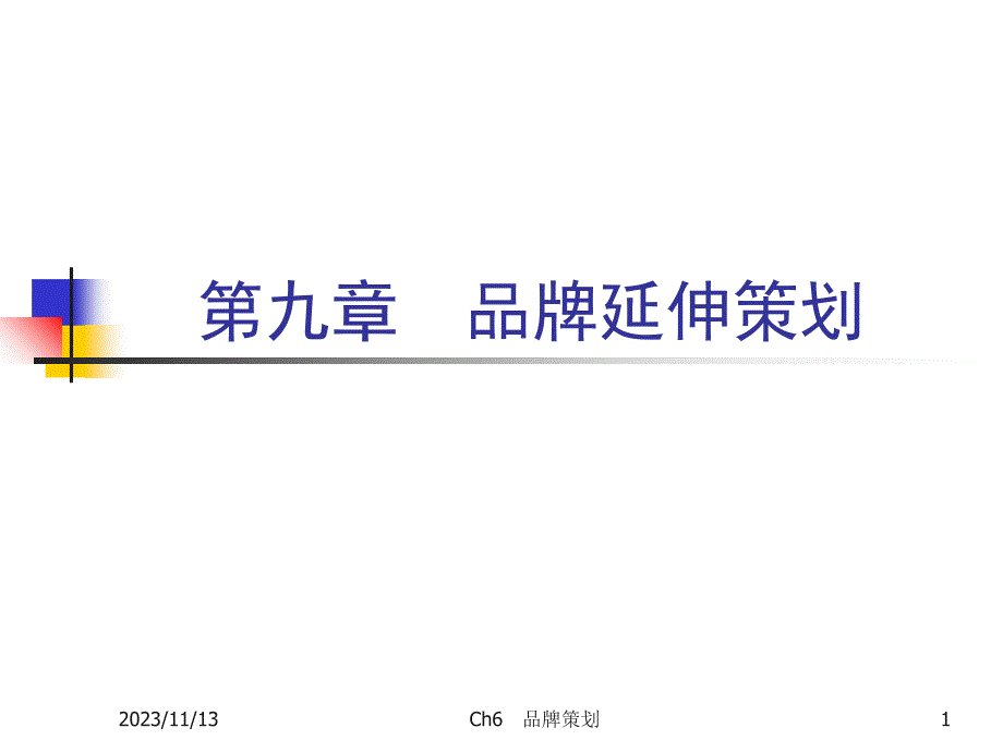 品牌延伸策划战略实施管理_第1页