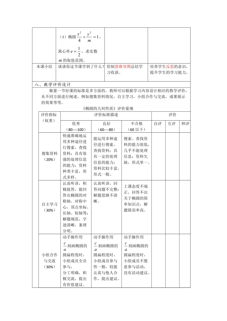 高级技术培训作业1苏教版普通高中课程实验教科书数学选修1-1《椭圆的几何性质》_第4页