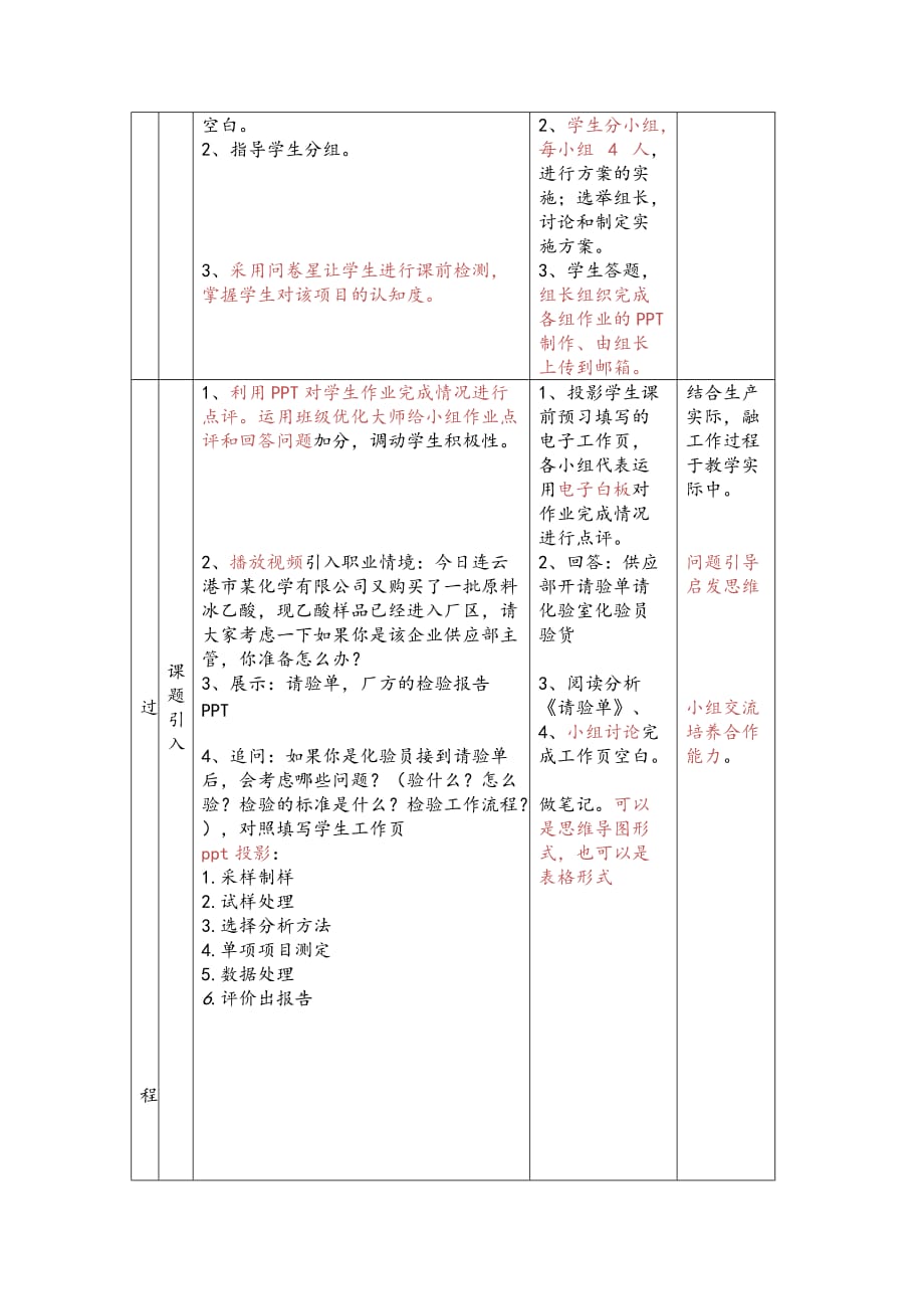 高级技术培训作业1中职二年级《工业乙酸含量的测定》_第4页