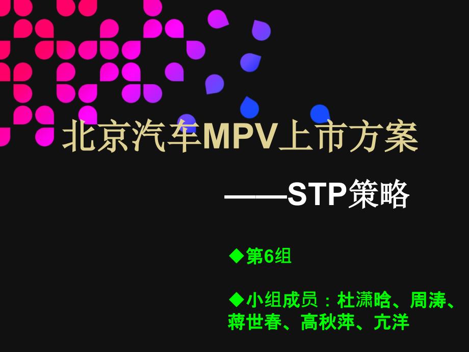 某汽车上市策划书stp策略_第1页