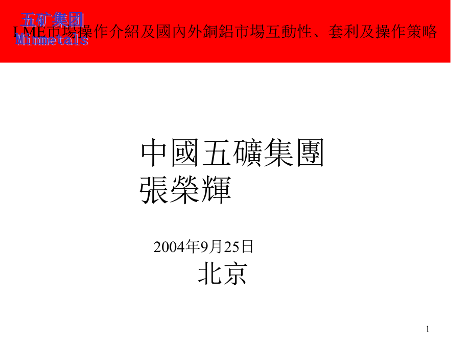 国内外铜铝市场互动性套利及操作策略课件_第1页