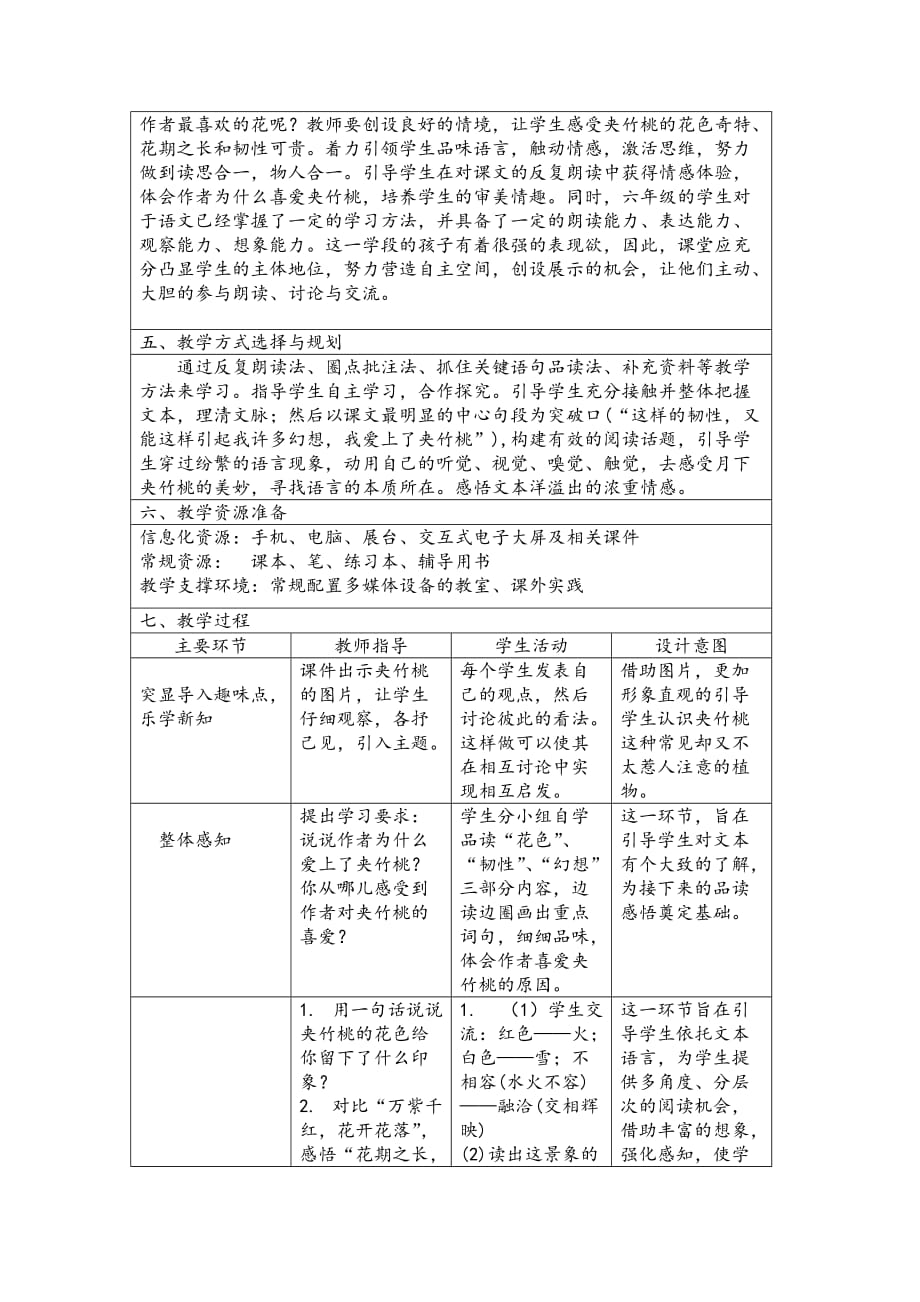 高级技术培训作业1苏教版六年级语文下册  《夹竹桃》_第2页