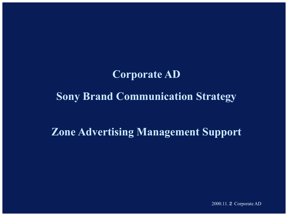 sony品牌管理方案（英文版）_第2页