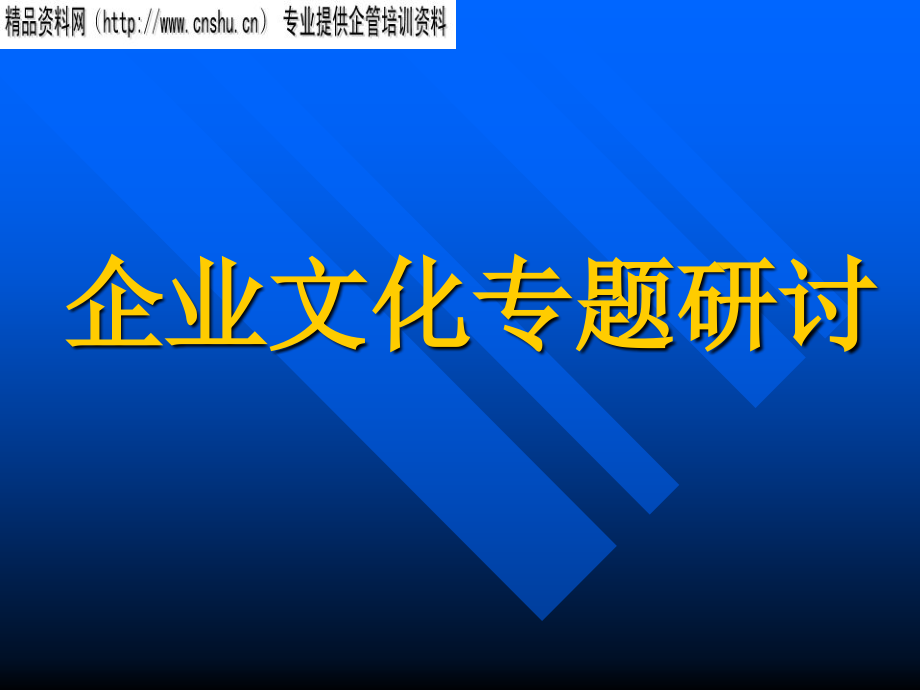 企业文化的专题研讨_第1页