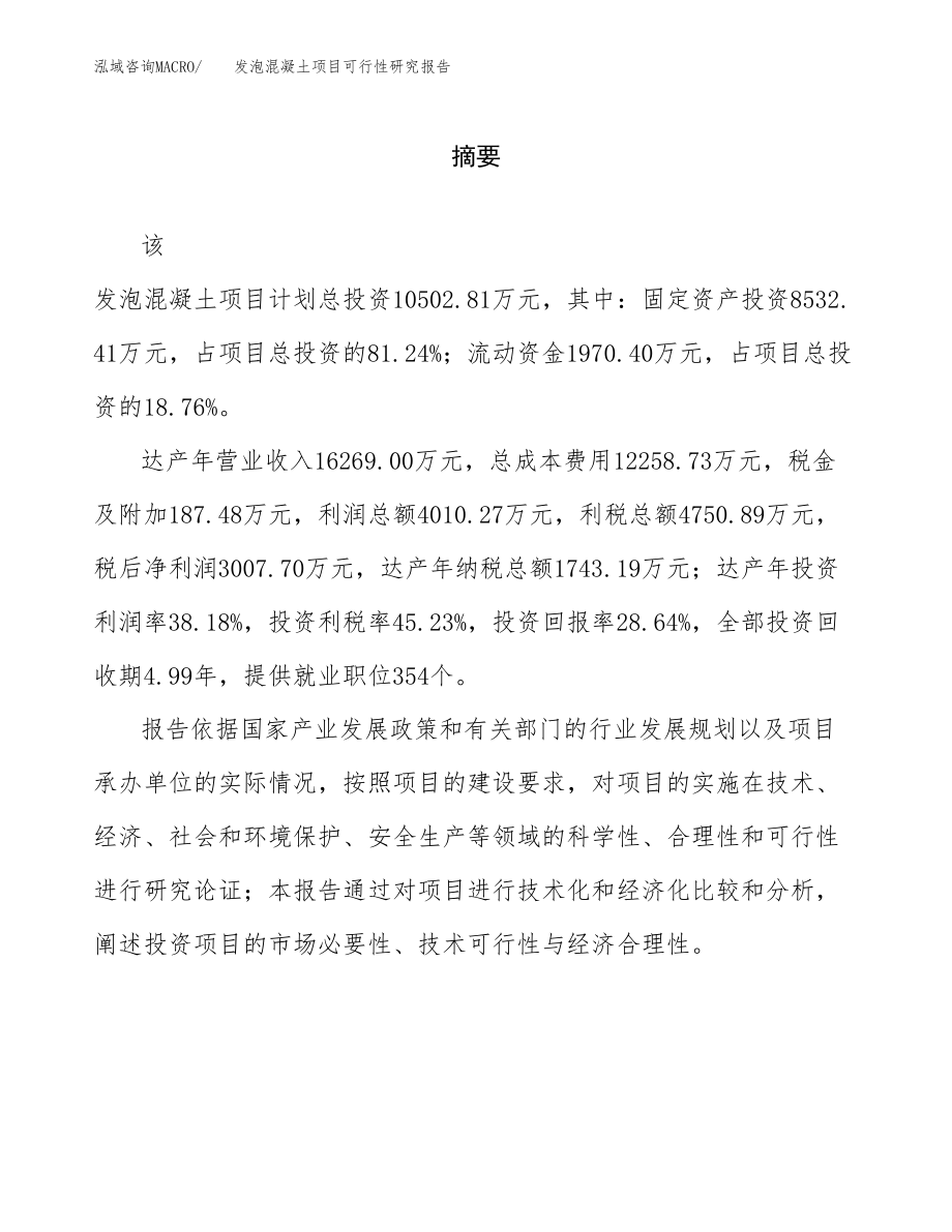 _发泡混凝土项目可行性研究报告（总投资11000万元）.docx_第2页