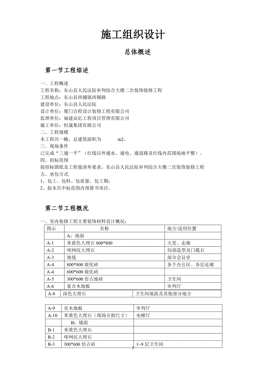 二次装修施工方案_第2页