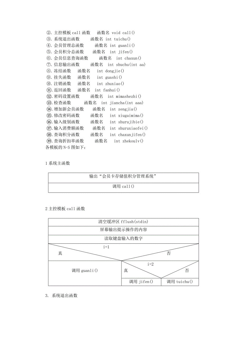 超市会员积分消费系统程序设计报告_第3页